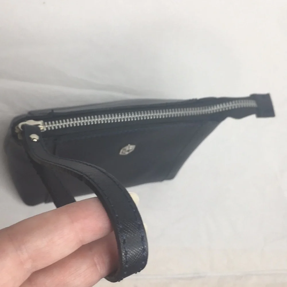 VALENTINA SAFFIANO LEATHER WRISTLET/COSMETICS BAG